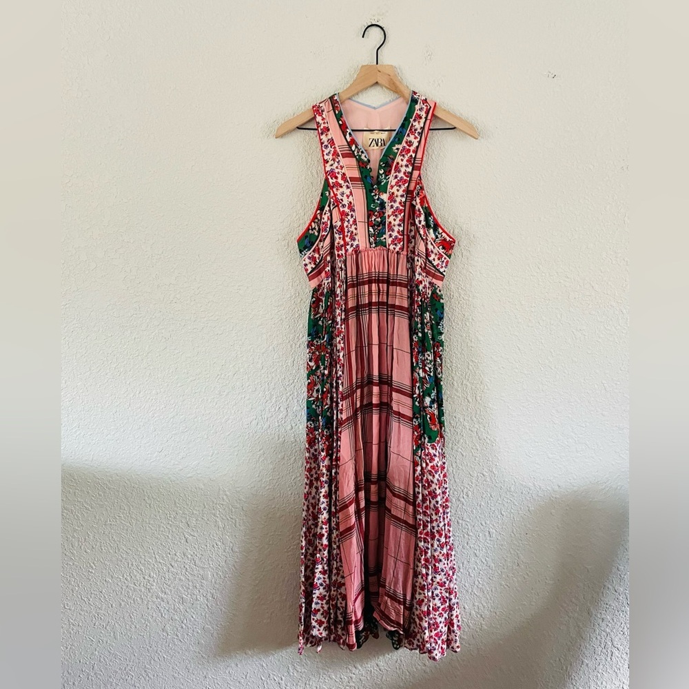 Zara Studio Patchwork Maxi Dress - Picture 6 of 16
